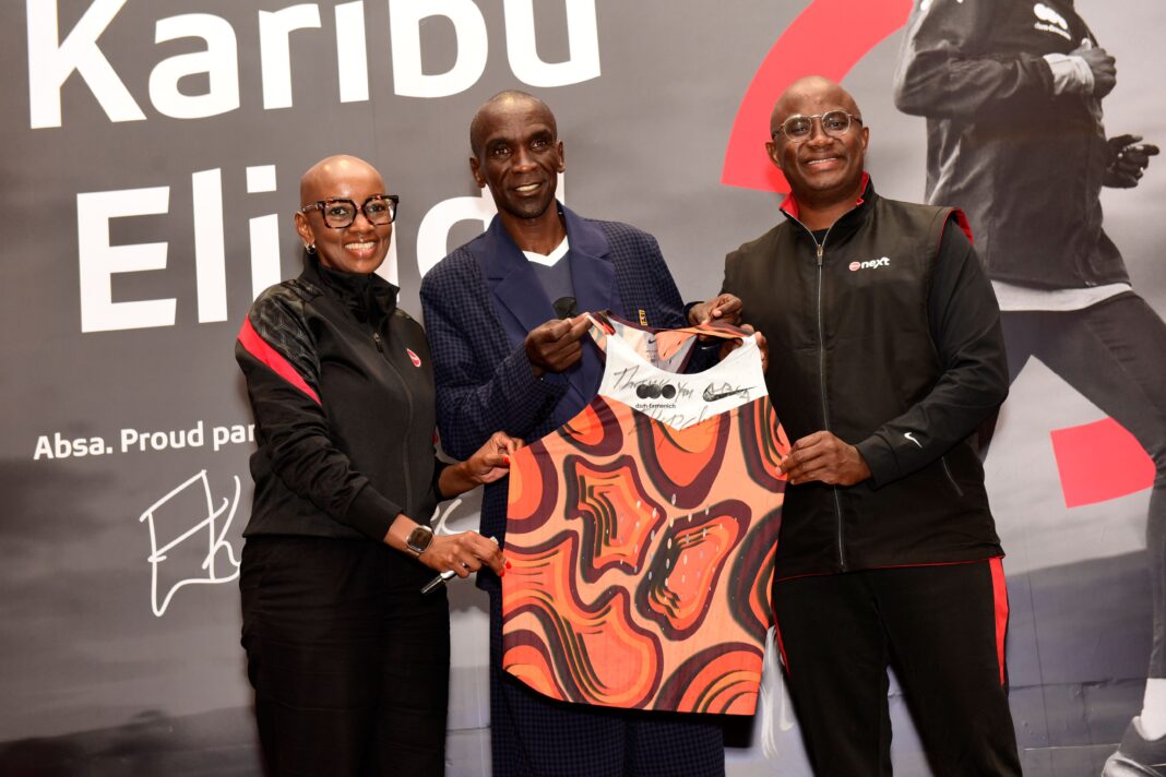 Marathon legend Kipchoge signs a three year deal as Absa bank Kenya official World Tour partner Marathon legend Kipchoge signs a three year deal as Absa bank Kenya official World Tour partner
